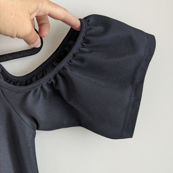 ZARA Trafaluc Cold Shoulder LBD A Line Dress S - Picture 9 of 16